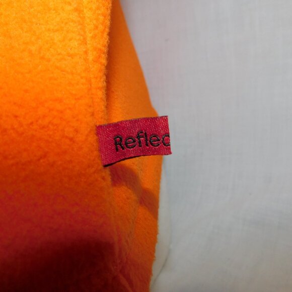 VTG 90s Northern Reflections Womens XL Orange Micro Fleece Full Zip Vest Bright - Picture 7 of 10